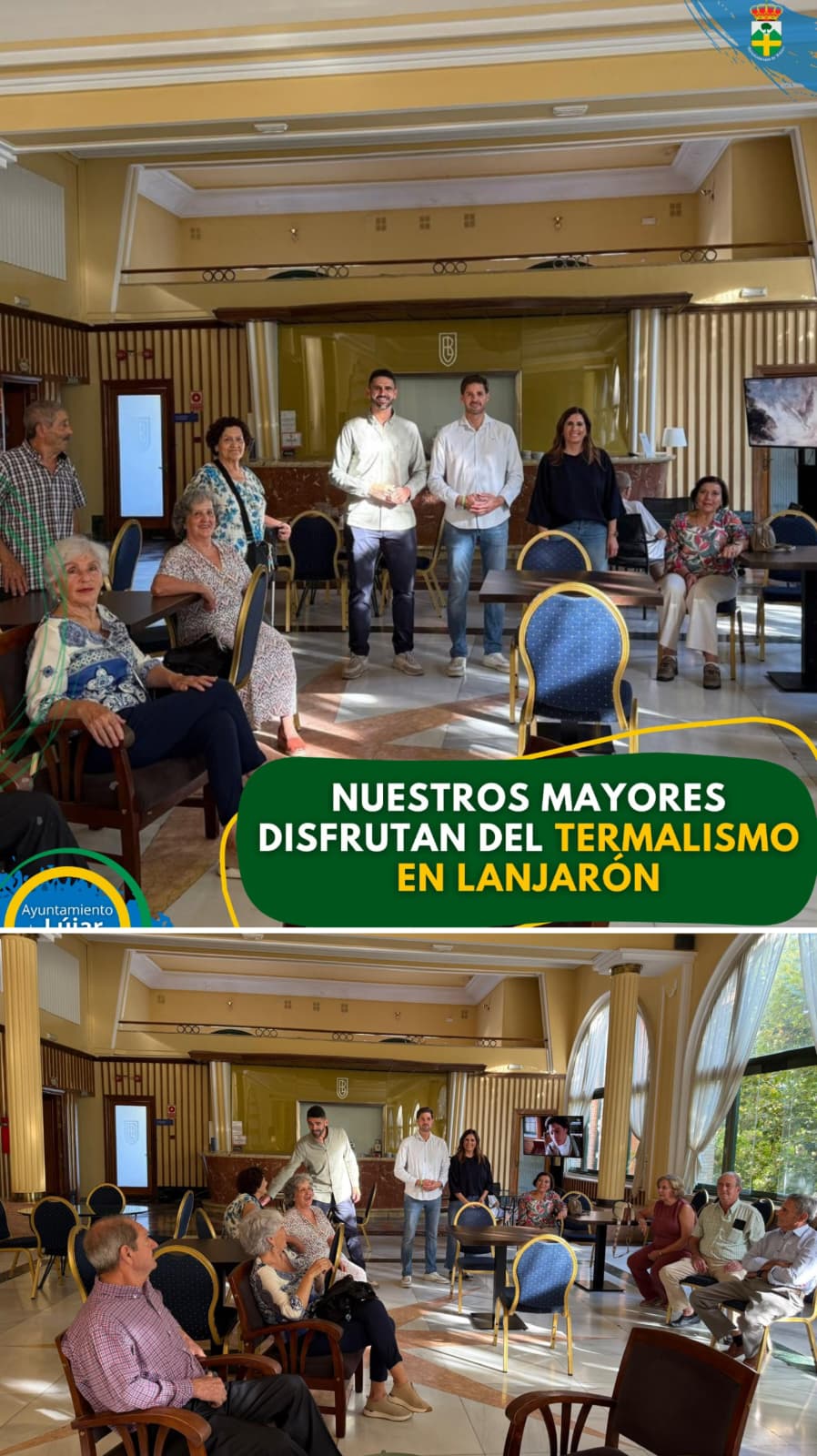 👵👴 NUESTROS MAYORES DISFRUTAN DEL TERMALISMO EN LANJARÓN
